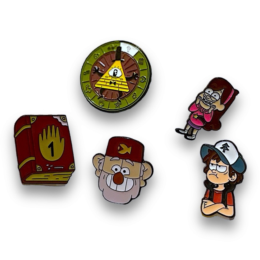 Gravity Falls Enamel Pin Set – 5 Piece